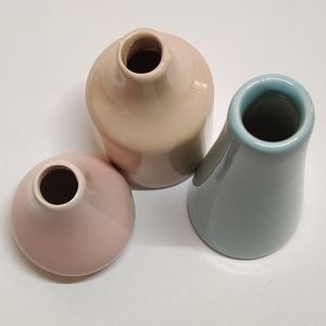 Set of 3 Small Bud Vases